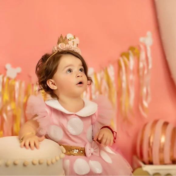 Minnie mouse, handmade dress size 12 months Kids